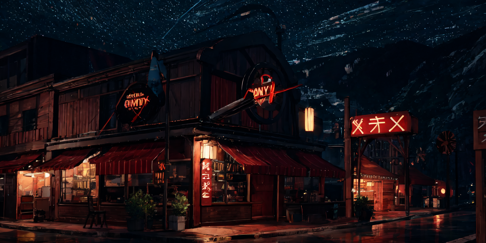 18395-631340673-(masterpiece_1.2), best quality,fantasy,_letterboxed, scenery, neon lights, outdoors, city, sign, building, night, ground vehicl.png